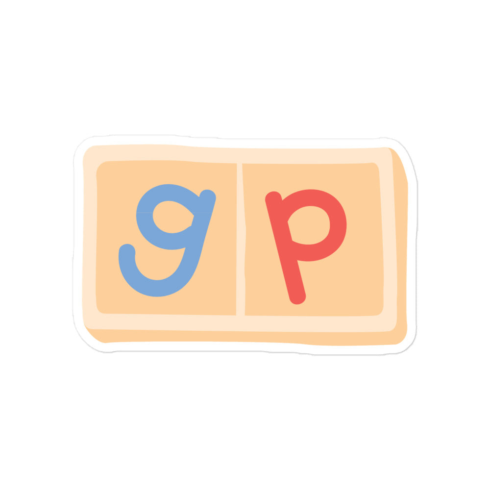 GP Moveable Alphabet Bubble-free stickers