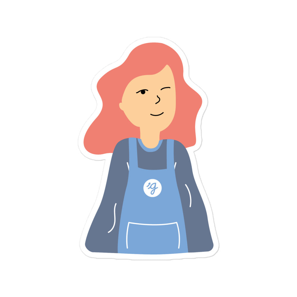 Guidepost Guide Winking Bubble-free stickers