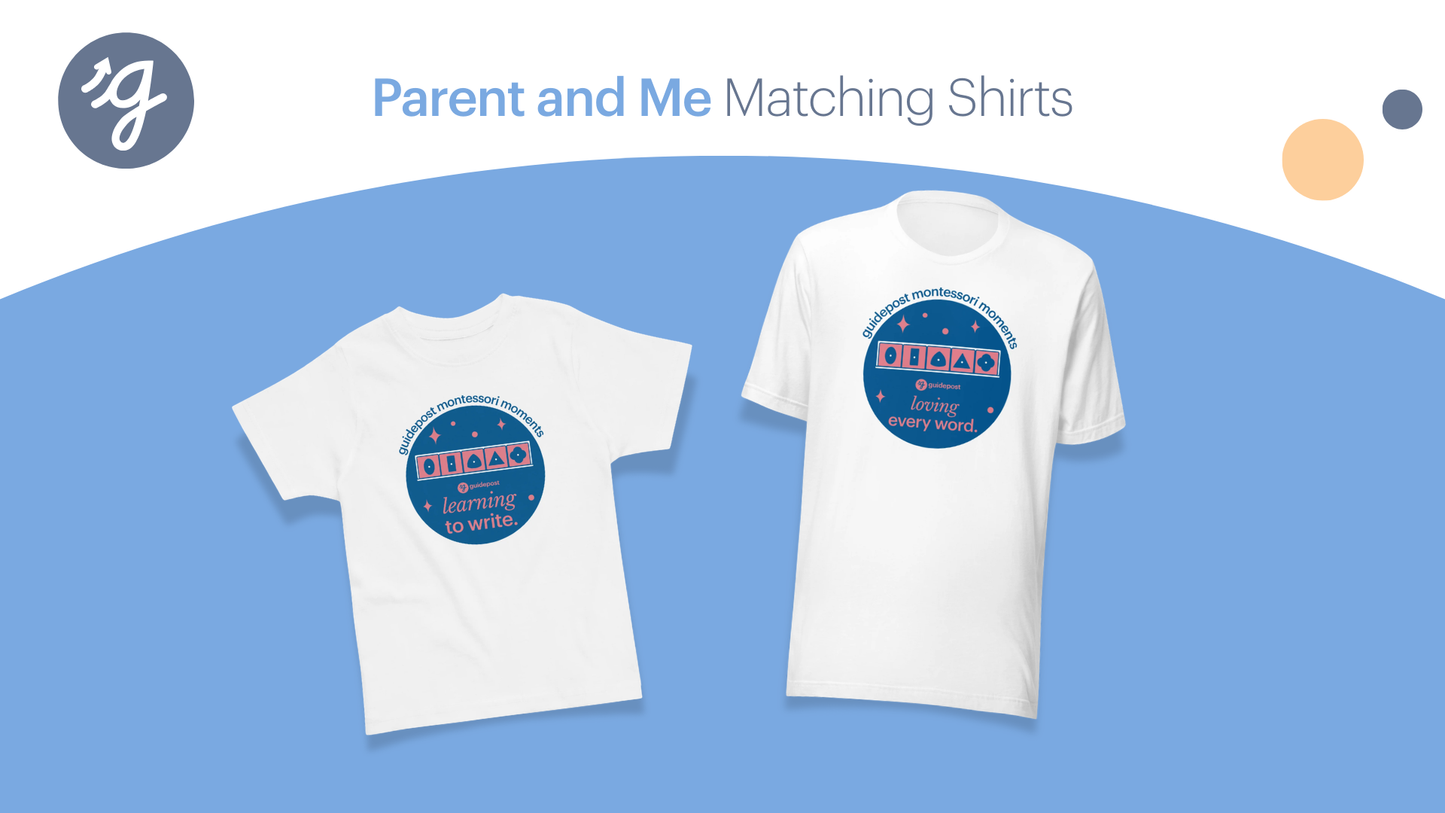 Parent & Me Matching Shirts - Learning to Write - Toddler jersey t-shirt