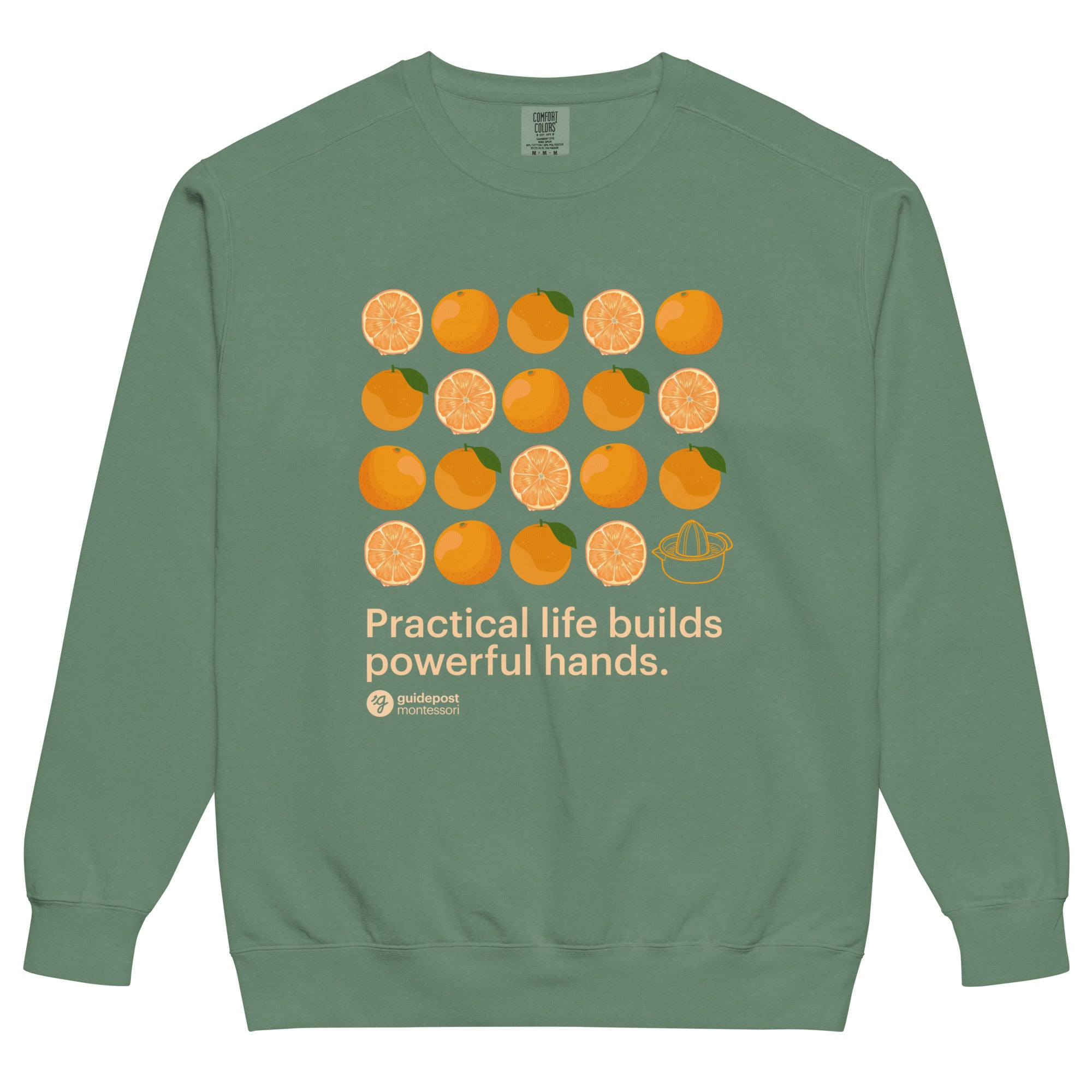 Practical Life Orange Sweatshirt - Unisex – The Guidepost Store
