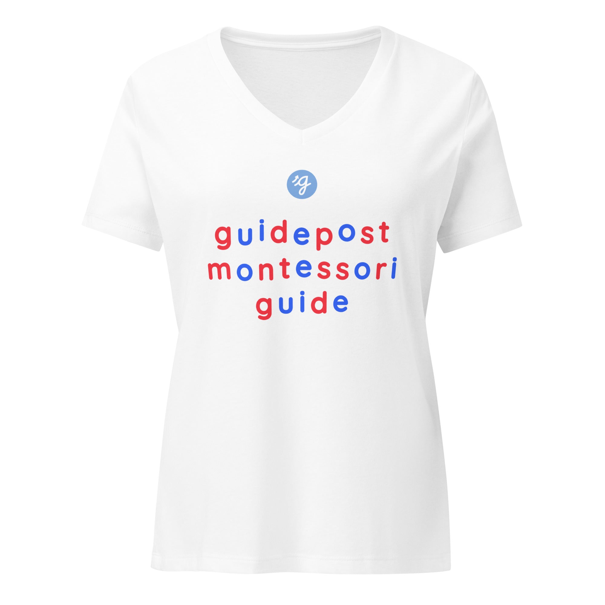 Women’s Alphabet Letter Guide V-Neck T-Shirt – The Guidepost Store