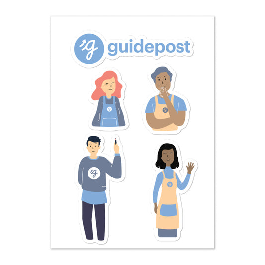 Guidepost Guides Sticker sheet