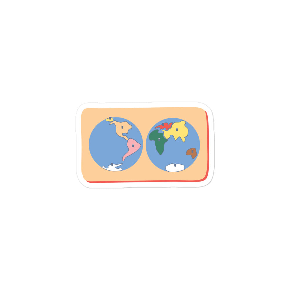 World Map Bubble-free stickers