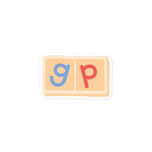 GP Moveable Alphabet Bubble-free stickers