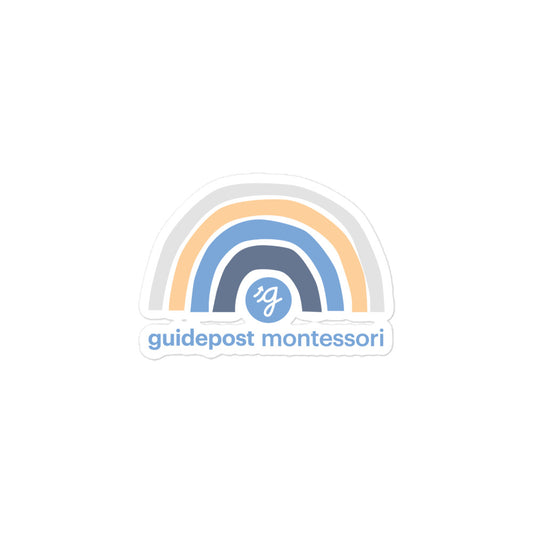 Guidepost Rainbow Bubble-free stickers