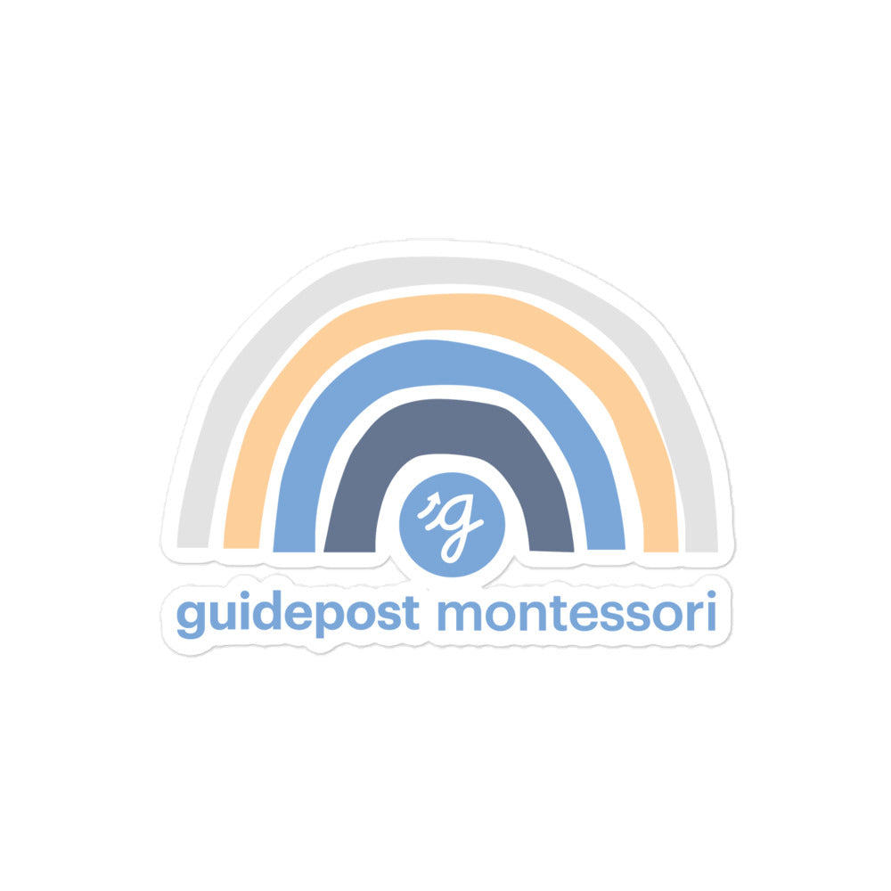 Guidepost Rainbow Bubble-free stickers