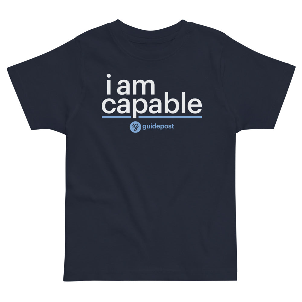 I am Capable Toddler jersey t-shirt
